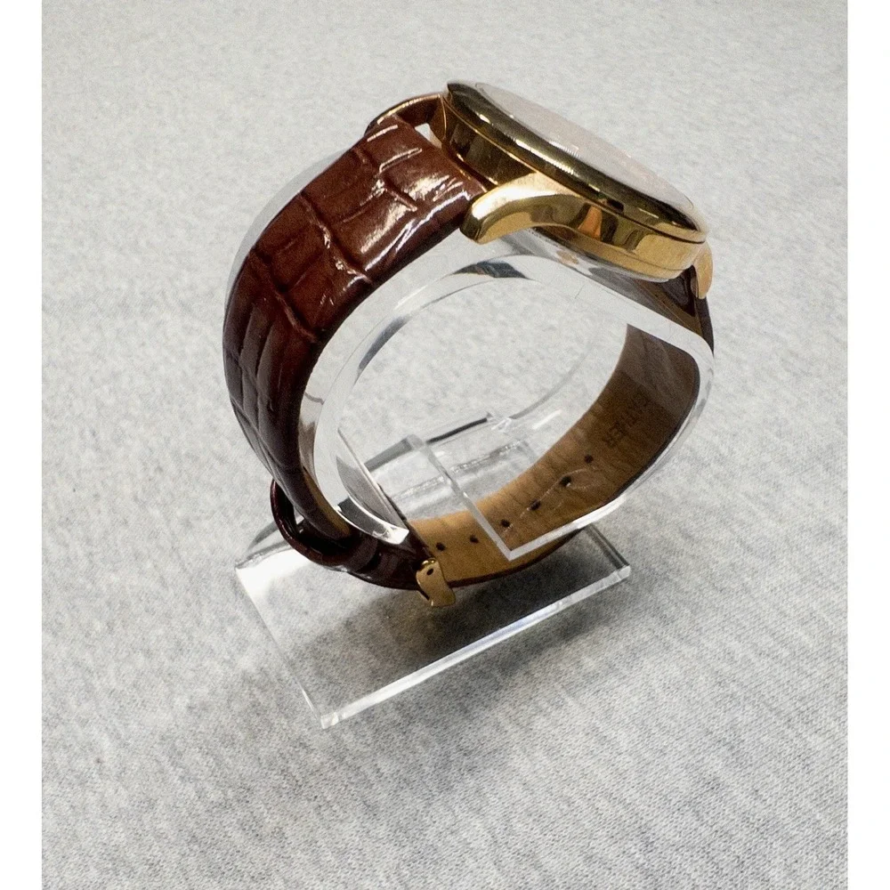 Akribos XXIV Womens Rose Crystal Transparent Watch ‎ 34mm New Battery